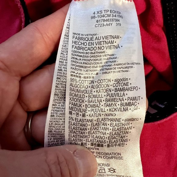 Nike Girls Pink Elastic Waist Little Leg-A-See Leggings Size XS 3-4 Years - Picture 4 of 5